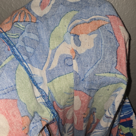 Sincerly Jules Tropical Wide Leg Linen Blend Size Medium - Picture 14 of 15